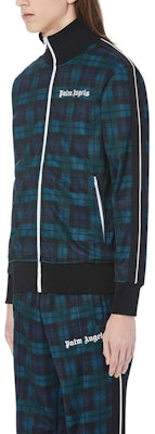 PALM ANGELS 多色格纹拉链运动夹克 绿色 PMBD001E20FAB0041201 Details for PALM ANGELS 多色格纹拉链运动夹克 绿色 PMBD001E20FAB0041201