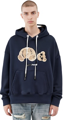 パームエンジェルス ネイビー カートゥーンベアプリント スウェットシャツ PMBB058F21FLE0124660 2