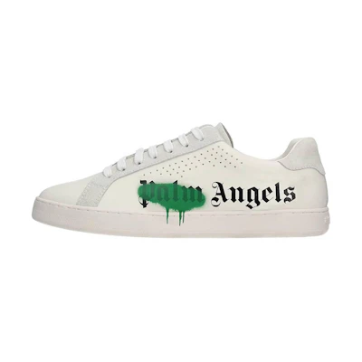 Palm Angels New Spraypaint Low Top 'White Green'
