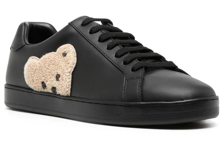 Order Palm Angels New Tennis 'Teddy Bear - Hitam' PMIA058C99LEA001-1060