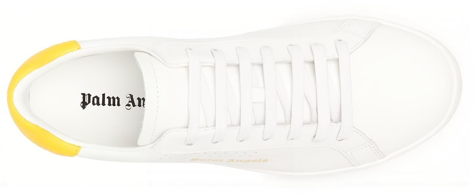 PALM ANGELS Palm One 低筒時尚板鞋 白黃 Purchase PALM ANGELS Palm One 低筒時尚板鞋 白黃