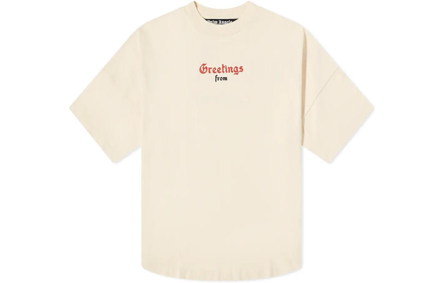 Palm Angels Oversized Back Logo Print Short Sleeve T-Shirt . PMAA002S22JER0030325