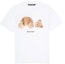 Buy パームエンジェルス オーバーサイズ デキャピタテッドベアプリント 白Tシャツ PMAA001R21JER0010160