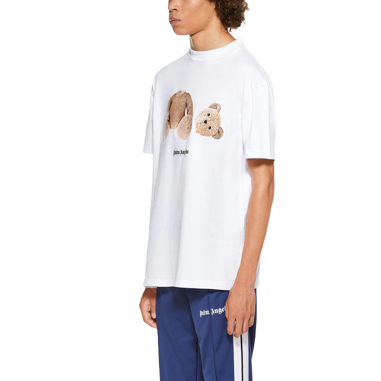 Sizing パームエンジェルス オーバーサイズ デキャピタテッドベアプリント 白Tシャツ PMAA001R21JER0010160