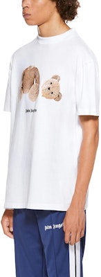 パームエンジェルス オーバーサイズ デキャピタテッドベアプリント 白Tシャツ PMAA001R21JER0010160 Sizing パームエンジェルス オーバーサイズ デキャピタテッドベアプリント 白Tシャツ PMAA001R21JER0010160