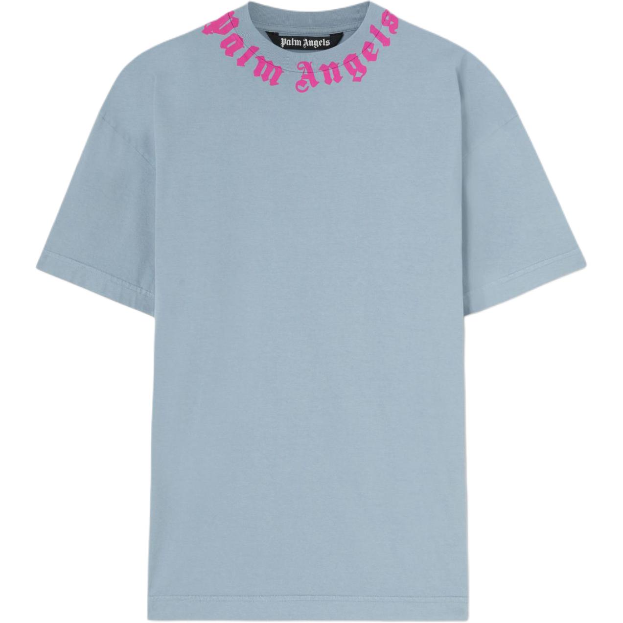 Order Camiseta Azul Oversized con Logo PALM ANGELS. PMAA001F24JER0070532