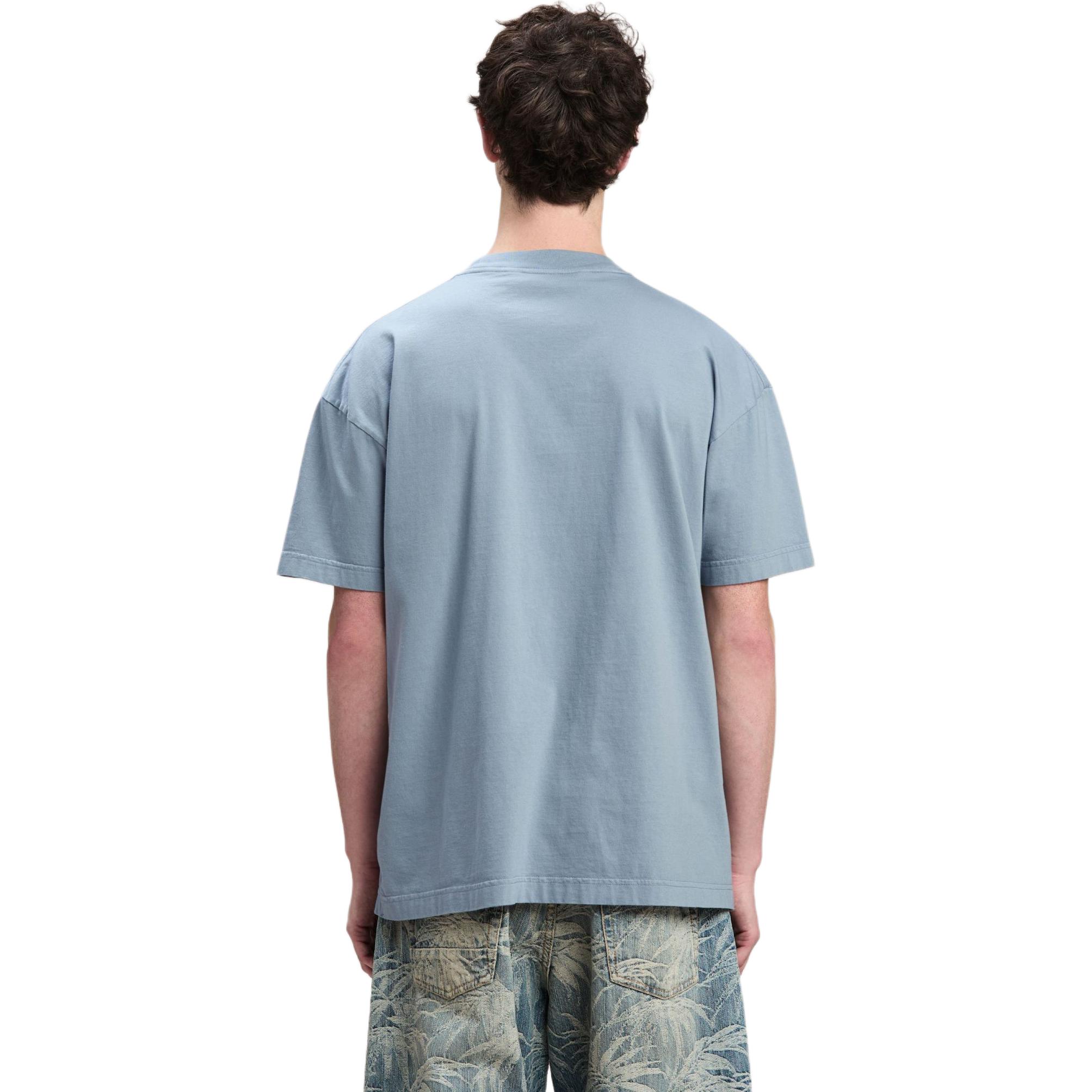 Shop Camiseta Azul Oversized con Logo PALM ANGELS. PMAA001F24JER0070532