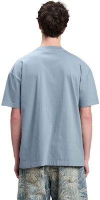 Camiseta Azul Oversized con Logo PALM ANGELS. PMAA001F24JER0070532 Shop Camiseta Azul Oversized con Logo PALM ANGELS. PMAA001F24JER0070532