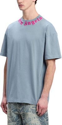 Camiseta Azul Oversized con Logo PALM ANGELS. PMAA001F24JER0070532 Purchase Camiseta Azul Oversized con Logo PALM ANGELS. PMAA001F24JER0070532