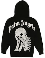 PALM ANGELS Oversized Skull Logo Hoodie Black PMBB036E194410141001 PALM ANGELS Oversized Skull Logo Hoodie Black PMBB036E194410141001