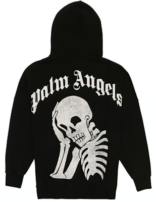 PALM ANGELS Oversized Skull Logo Hoodie Black PMBB036E194410141001 Order PALM ANGELS Oversized Skull Logo Hoodie Black PMBB036E194410141001