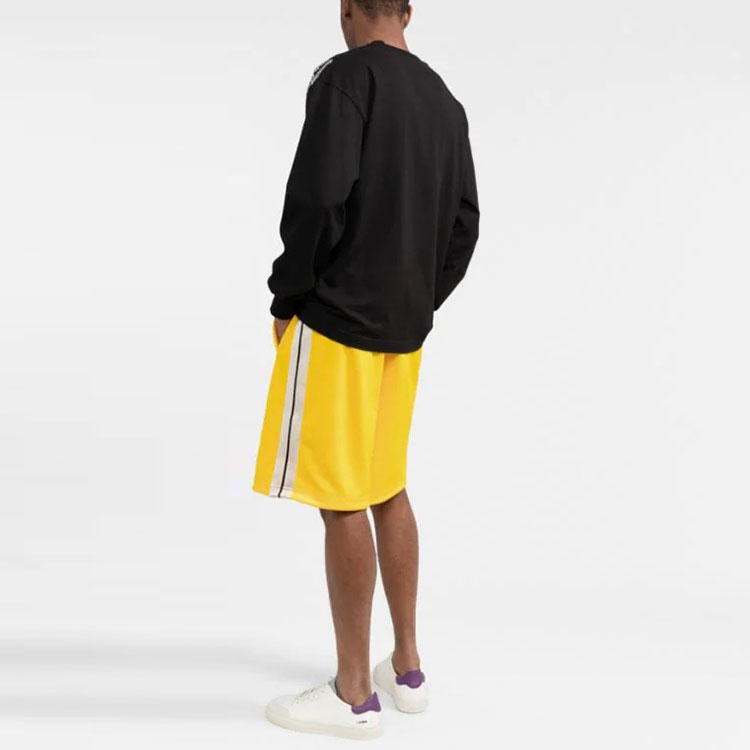 Shop 팜엔젤스 페이즐리 프린트 긴팔 크루넥 티셔츠 블랙 (). PMAB002F21JER0041005