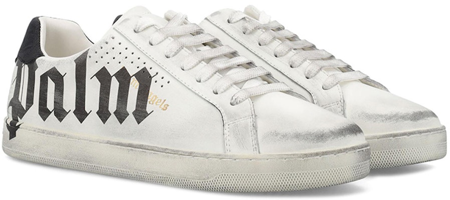 Palm Angels Palm One 'Distressed - White Black' PMIA056F22LEA005-0110 Lookbook Palm Angels Palm One 'Distressed - White Black' PMIA056F22LEA005-0110