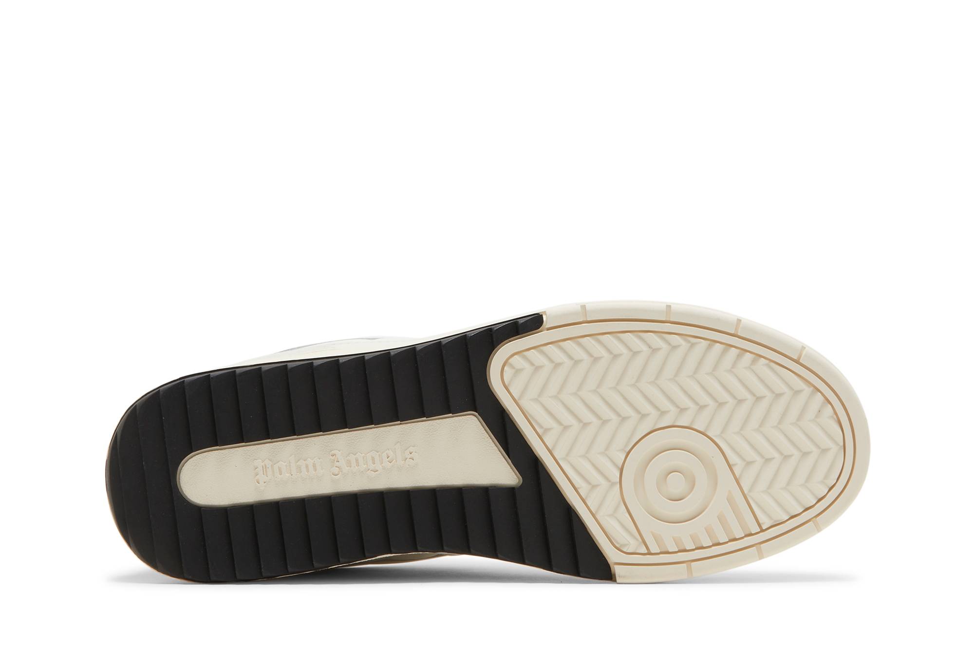 Shop Palm Angels Palm University Rendah 'Putih Hitam' PMIA078F22LEA001-0110