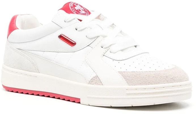 棕榈天使低帮系带白色皮革球鞋 PMIA078F22LEA0010125 Order 棕榈天使低帮系带白色皮革球鞋 PMIA078F22LEA0010125