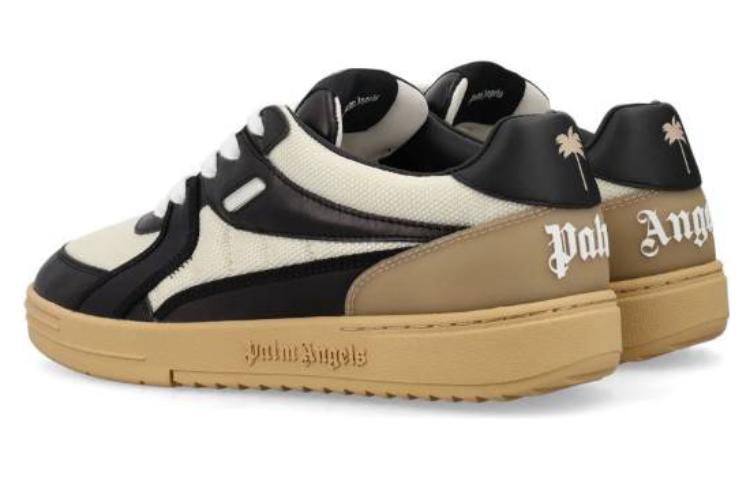 Shop Palm Angels Palm University 运动鞋 白色/黑色 PMIA078F23LEA0020110