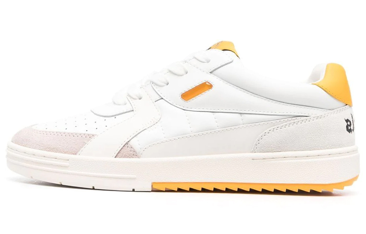 Buy 棕榈天使 大學 牛皮 綁帶低筒圓頭舒適 時尚板鞋 男款 白黃