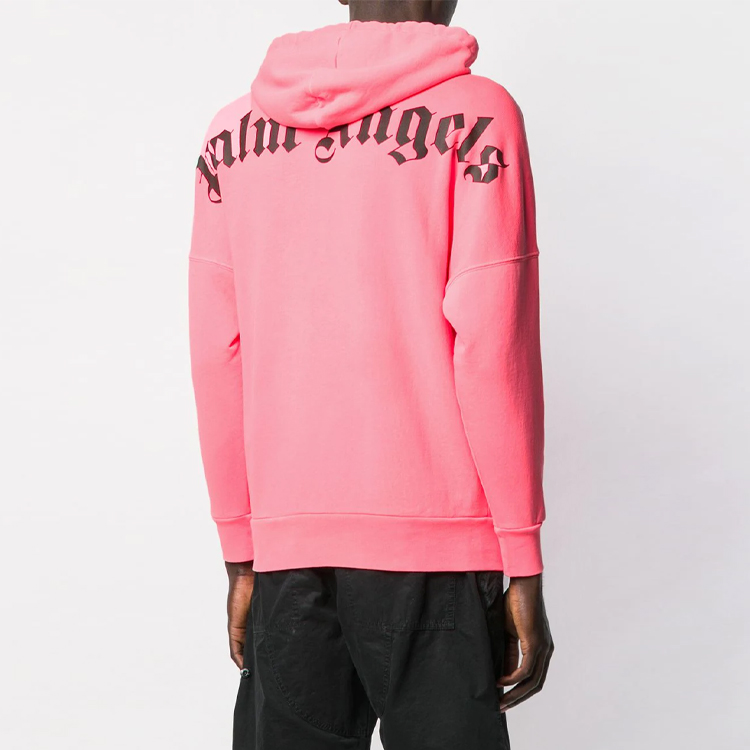 Palm Angels Pink Logo Hoodie Unisex PMBB036S194410071210 圖 6