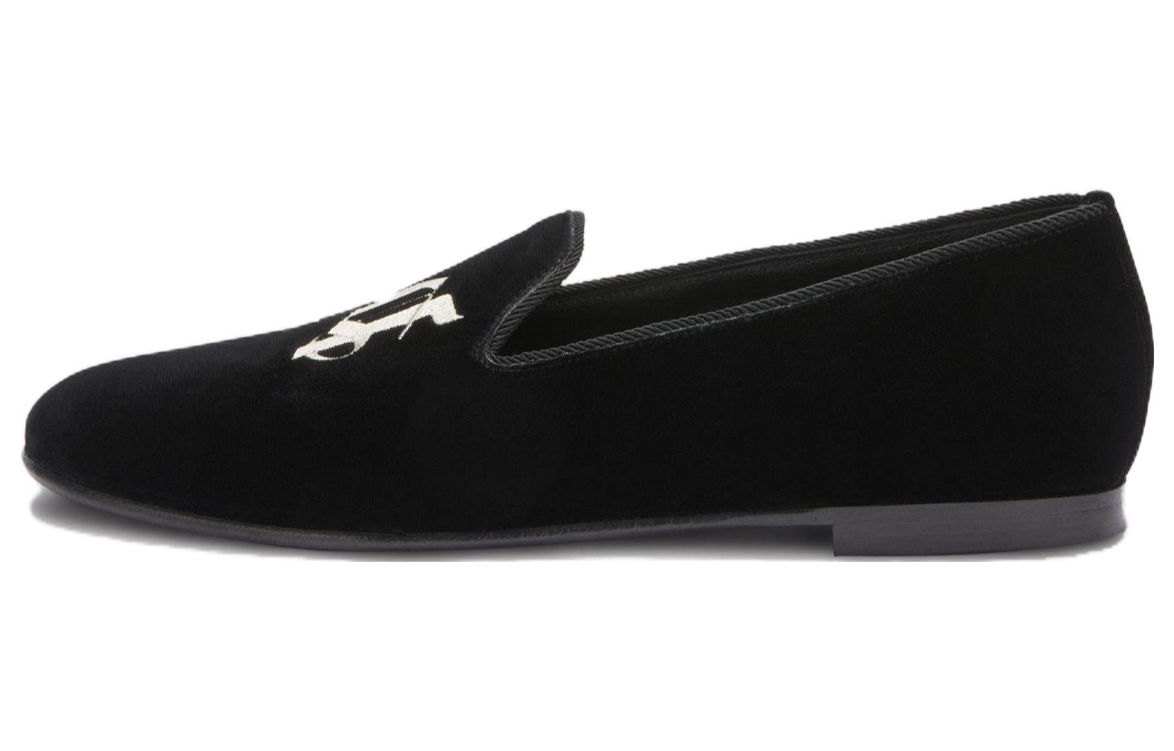 Palm Angels Pointed Toe Slip-On Loafers 'Satin Black'