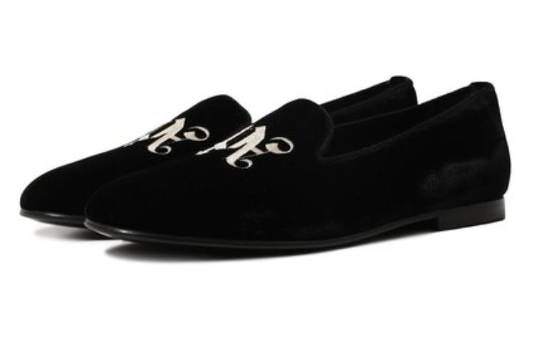 Palm Angels Pointed Toe Slip-On Loafers 'Satin Black' 圖 2
