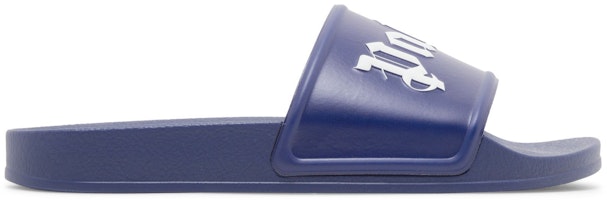 Palm Angels Pool Slider 'Blue' PMIC001C99PLA0014501 Palm Angels Pool Slider 'Blue' PMIC001C99PLA0014501