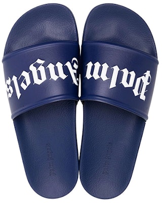 Palm Angels Pool Slider 'Blue' PMIC001S22PLA001-4501 Shop Palm Angels Pool Slider 'Blue' PMIC001S22PLA001-4501