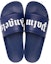 Shop Palm Angels Selipar Kolam 'Biru' PMIC001S22PLA001-4501