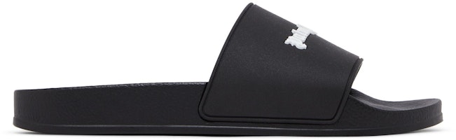 Palm Angels Pool Slider 'Essential Logo - Black' PMIC010S24MAT001-1001 Palm Angels Pool Slider 'Essential Logo - Black' PMIC010S24MAT001-1001