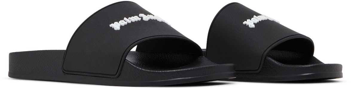 Palm Angels Sandal Kolam 'Essential Logo - Hitam' PMIC010S24MAT001-1001 Cheap Palm Angels Sandal Kolam 'Essential Logo - Hitam' PMIC010S24MAT001-1001