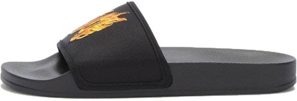 Palm Angels Pool Slider 'Flame Monogram' PMIC010R24MAT0021020 Palm Angels Pool Slider 'Flame Monogram' PMIC010R24MAT0021020