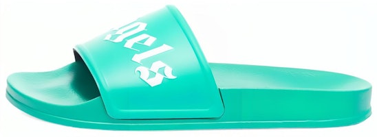 Palm Angels Pool Slider 'Green' PMIC001S22PLA0015501 Palm Angels Pool Slider 'Green' PMIC001S22PLA0015501