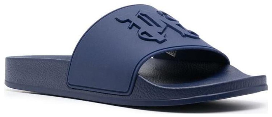 Palm Angels Pool Slider 'PA Monogram - Dark Blue' PMIC010E23PLA0014747 Order Palm Angels Pool Slider 'PA Monogram - Dark Blue' PMIC010E23PLA0014747