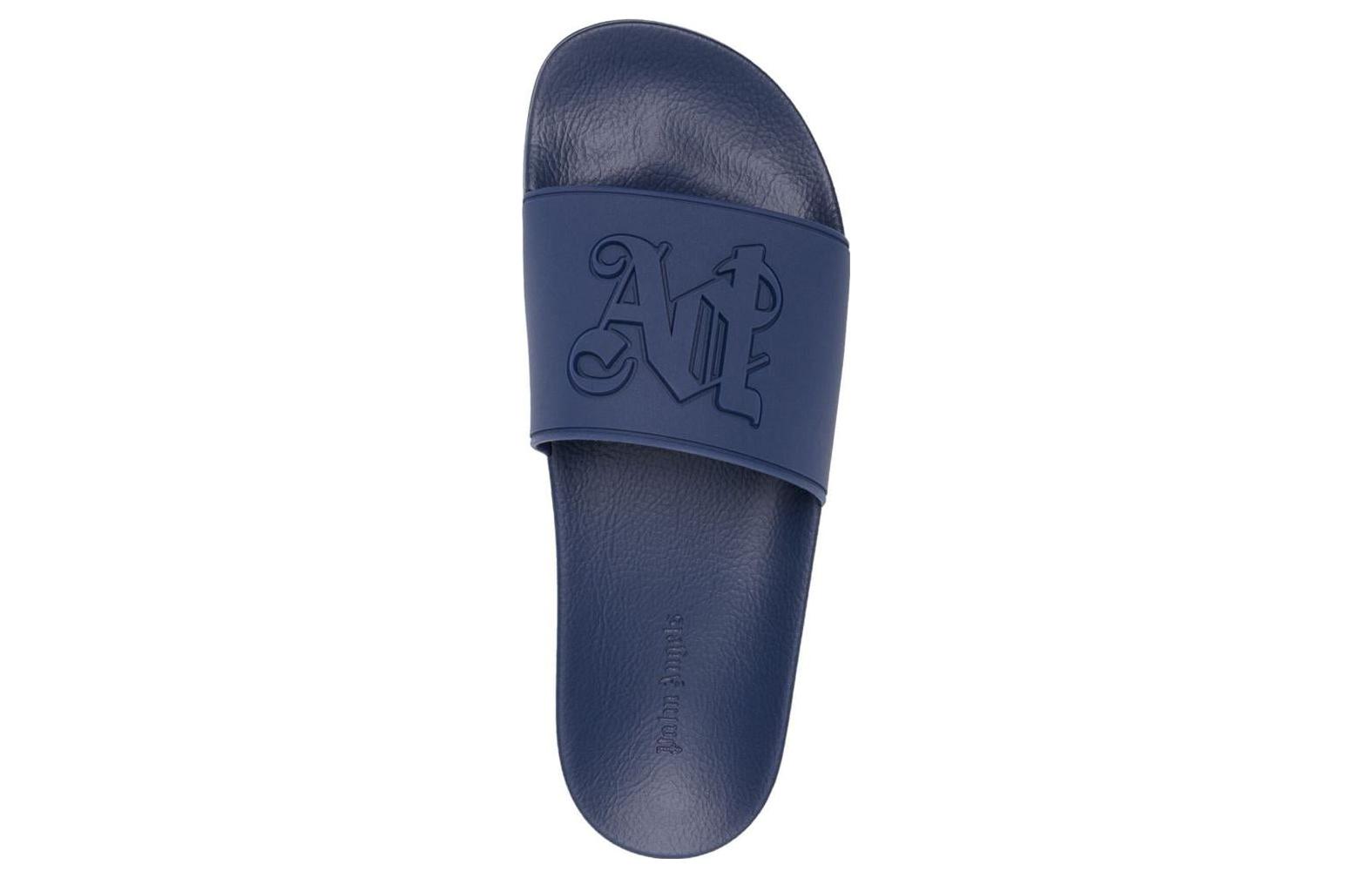 Palm Angels Pool Slider 'PA Monogram - Dark Blue' 圖 4