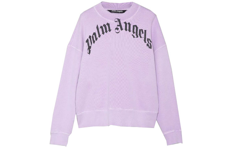 Palm Angels Purple Arc Logo Printed Pullover Sweatshirt Men 16863489