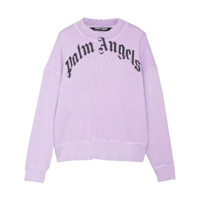 Palm Angels Purple Arc Logo Printed Pullover Sweatshirt Men 16863489