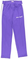 Palm Angels Purple Letter Stripe Slim-Fit Track Pants for Men PMCA007S193840019501 Palm Angels Purple Letter Stripe Slim-Fit Track Pants for Men PMCA007S193840019501