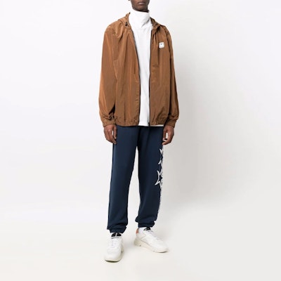 PALM ANGELS レーシングスター ロゴ プリント ジョガーパンツ ブルー メンズ. PMCH011F21FLE0011001 Lookbook PALM ANGELS レーシングスター ロゴ プリント ジョガーパンツ ブルー メンズ. PMCH011F21FLE0011001