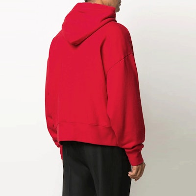 Palm Angels Red Hoodie with Letter Skull Print PMBB058F20FLE0072584 Purchase Palm Angels Red Hoodie with Letter Skull Print PMBB058F20FLE0072584