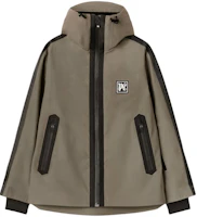 Palm Angels Reflective Zip-Up Hoodie Jacket Silver Black PMKP003R24FAB0017210 Palm Angels Reflective Zip-Up Hoodie Jacket Silver Black PMKP003R24FAB0017210