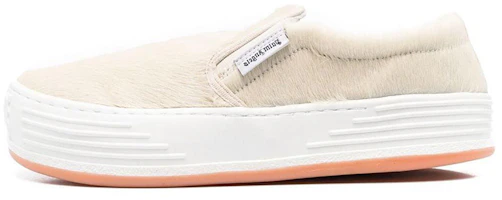 Palm Angels Round Toe Platform Low-Top 'Beige Pony Hair' PMIA063F21LEA0026101 Palm Angels Round Toe Platform Low-Top 'Beige Pony Hair' PMIA063F21LEA0026101