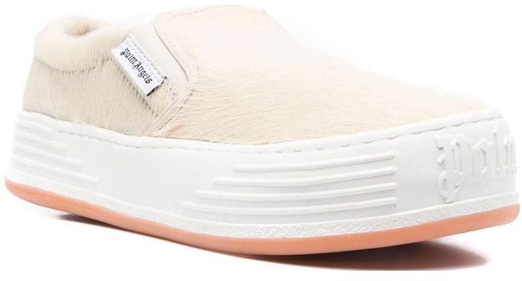 Palm Angels Round Toe Platform Low-Top 'Beige Pony Hair' PMIA063F21LEA0026101 Order Palm Angels Round Toe Platform Low-Top 'Beige Pony Hair' PMIA063F21LEA0026101