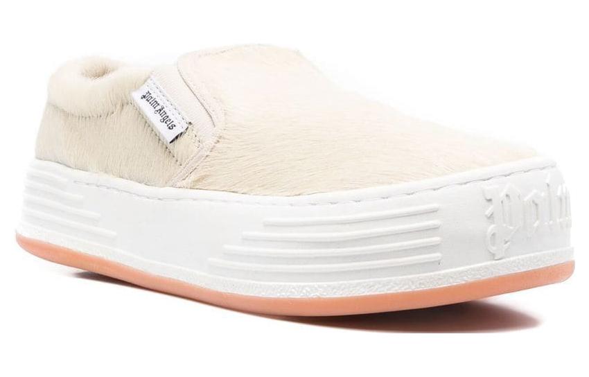 Order Palm Angels Zapatillas Plataforma Baja Punta Redonda 'Beige Pelo de Pony' PMIA063F21LEA0026101