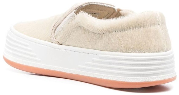 Palm Angels Round Toe Platform Low-Top 'Beige Pony Hair' PMIA063F21LEA0026101 Lookbook Palm Angels Round Toe Platform Low-Top 'Beige Pony Hair' PMIA063F21LEA0026101