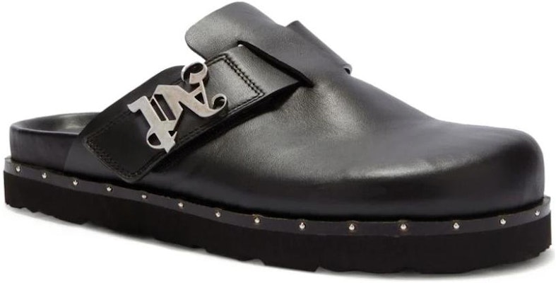 Palm Angels Round Toe Slip-On Mules 'Black Leather' PMIJ005R24LEA0011000 Lookbook Palm Angels Round Toe Slip-On Mules 'Black Leather' PMIJ005R24LEA0011000