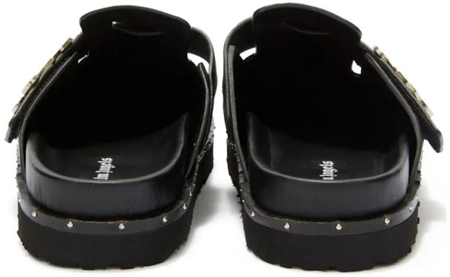 Palm Angels Round Toe Slip-On Mules 'Black Leather' PMIJ005R24LEA0011000 Shop Palm Angels Round Toe Slip-On Mules 'Black Leather' PMIJ005R24LEA0011000