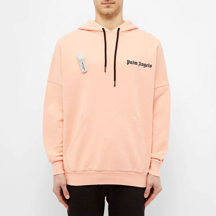 Lookbook パームエンジェルス セキュリティピン レターフーディー メンズ ライトピンク PMBB036R204410012288