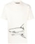 Order Camiseta Palm Angels Shark Print para Hombre Manga Corta Crewneck Off-White. PMAA001S23JER0010410