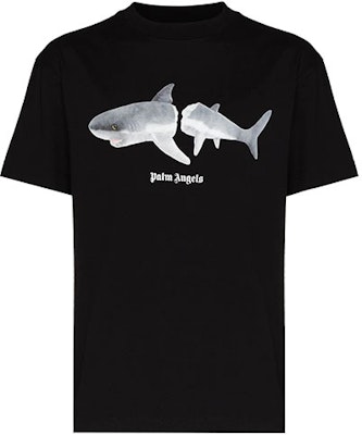 Palm Angels 鯊魚印花Logo黑色圓領T恤 男款 PMAA001S22JER0111001 Buy Palm Angels 鯊魚印花Logo黑色圓領T恤 男款 PMAA001S22JER0111001