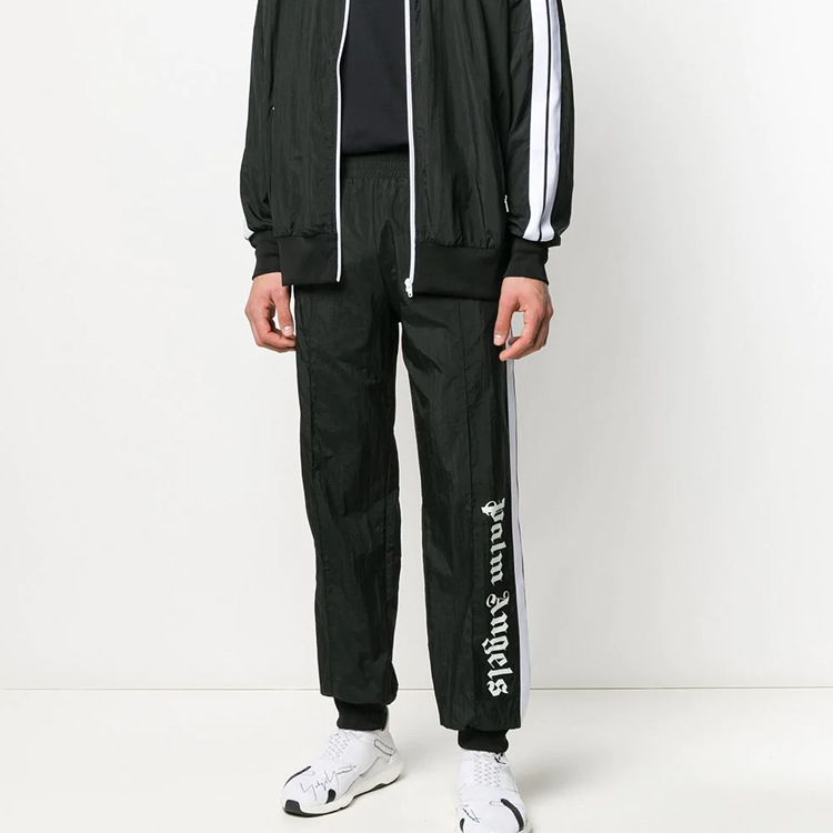 Lookbook Palm Angels Side Stripe Logo Sweatpants Black () PMCA036R205070011001