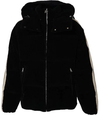 Palm Angels 側條紋拉鍊連帽外套 黑色 PMED028F23FAB0021003 Buy Palm Angels 側條紋拉鍊連帽外套 黑色 PMED028F23FAB0021003